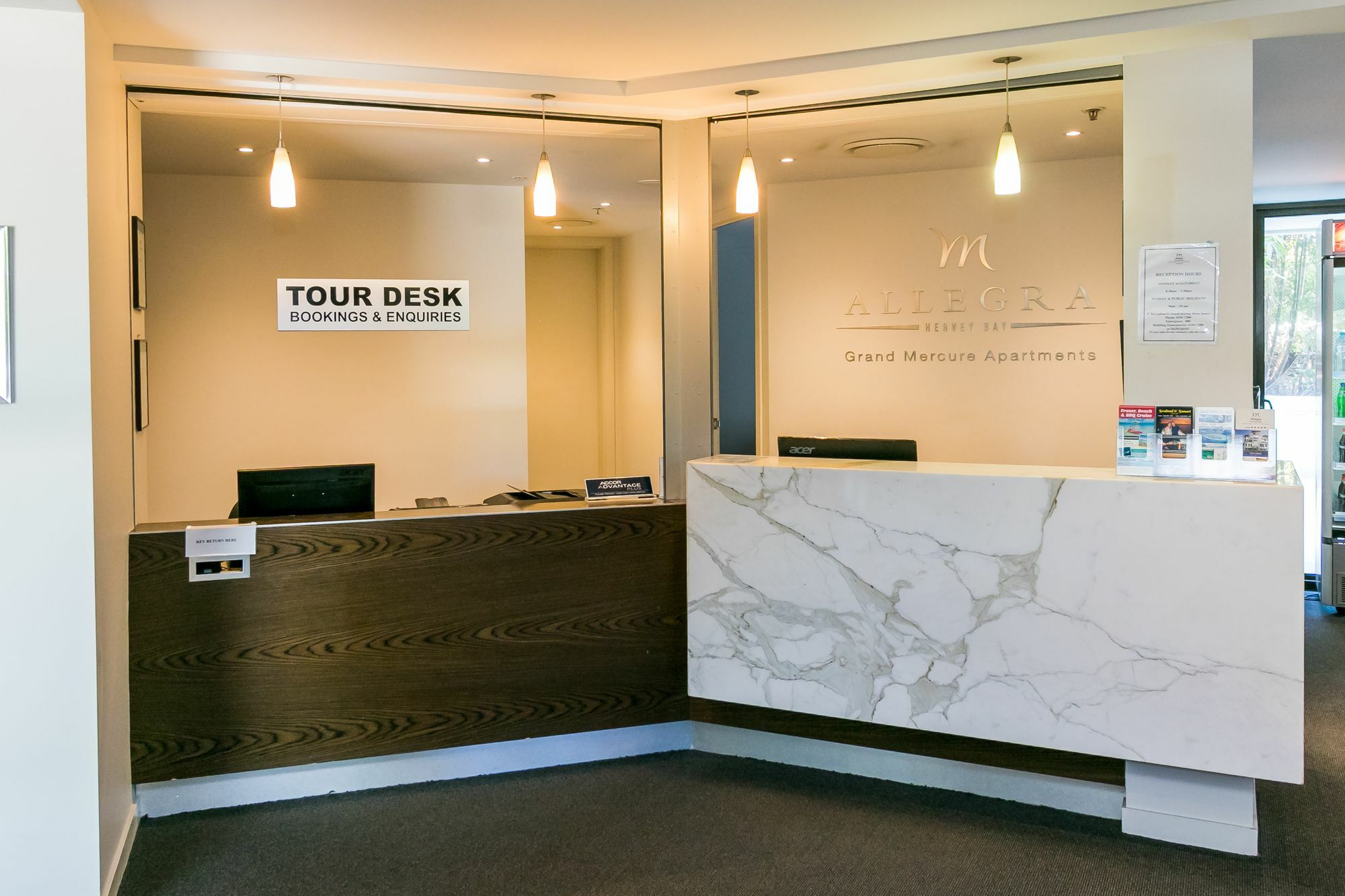 Grand Mercure Allegra Hervey Bay Exterior photo Tour Desk at the National Museum of the United States Army
